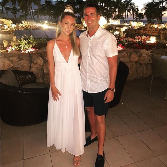 Lulus Heavenly Hues White Maxi Dress - perfect for engagement shoots!🤍💍 - Picture 4 of 9